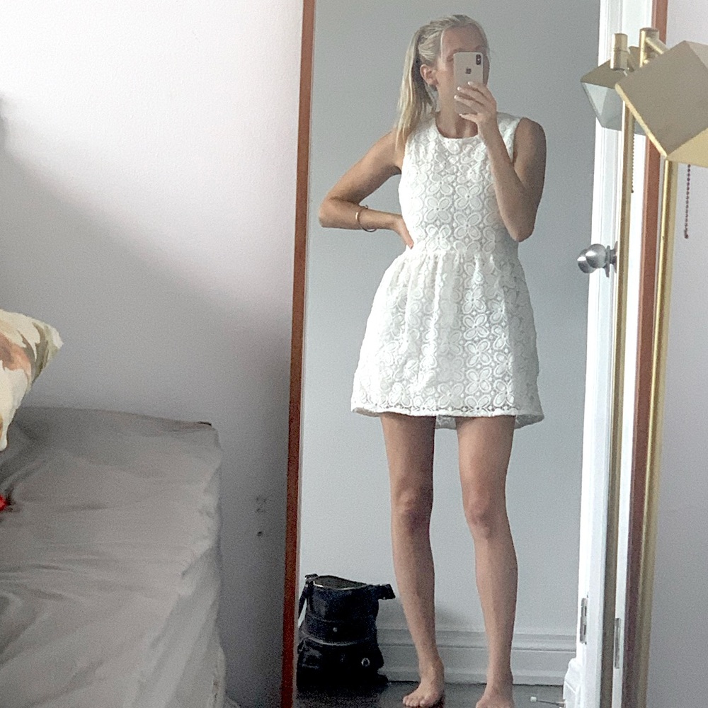 White Lace Babydoll dress